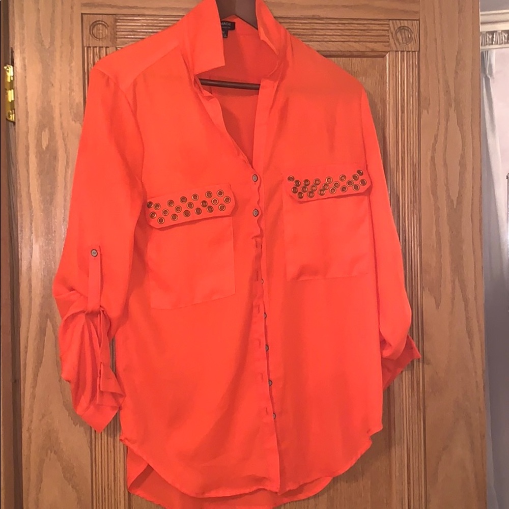 Orange blouse
